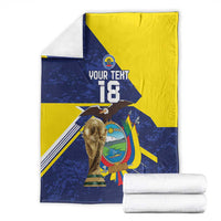 Ecuador Football Custom Blanket Road To World Cup 2026 - Wonder Print Shop