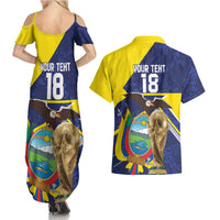 Ecuador Football Custom Couples Matching Summer Maxi Dress and Hawaiian Shirt Road To World Cup 2026 - Wonder Print Shop