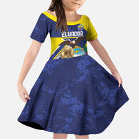 Ecuador Football Custom Family Matching Tank Maxi Dress and Hawaiian Shirt Road To World Cup 2026 - Wonder Print Shop