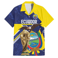 Ecuador Football Custom Family Matching Tank Maxi Dress and Hawaiian Shirt Road To World Cup 2026 - Wonder Print Shop