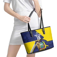 Ecuador Football Custom Leather Tote Bag Road To World Cup 2026 - Wonder Print Shop
