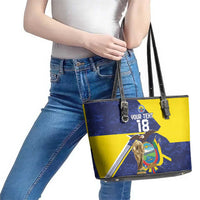 Ecuador Football Custom Leather Tote Bag Road To World Cup 2026 - Wonder Print Shop