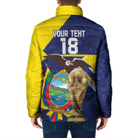 Ecuador Football Custom Padded Jacket Road To World Cup 2026 - Wonder Print Shop