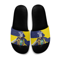 Ecuador Football Custom Slide Sandals Road To World Cup 2026 - Wonder Print Shop