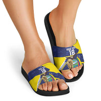 Ecuador Football Custom Slide Sandals Road To World Cup 2026 - Wonder Print Shop