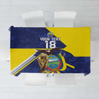 Ecuador Football Custom Tablecloth Road To World Cup 2026 - Wonder Print Shop