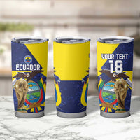 Ecuador Football Custom Tumbler Cup Road To World Cup 2026 - Wonder Print Shop