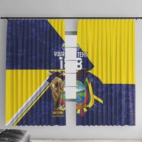 Ecuador Football Custom Window Curtain Road To World Cup 2026 - Wonder Print Shop