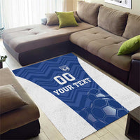 Custom Estonia Football Area Rug Eesti Jalgpallikoondis