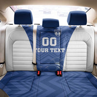 Custom Estonia Football Back Car Seat Cover Eesti Jalgpallikoondis