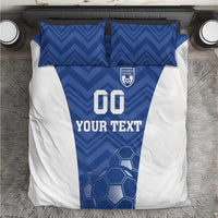 Custom Estonia Football Bedding Set Eesti Jalgpallikoondis