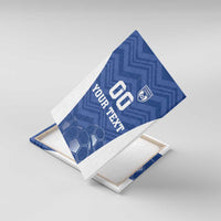 Custom Estonia Football Canvas Wall Art Eesti Jalgpallikoondis