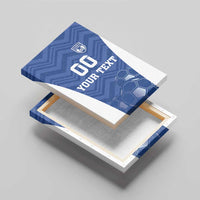 Custom Estonia Football Canvas Wall Art Eesti Jalgpallikoondis