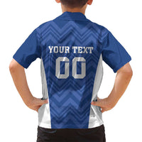 Custom Estonia Football Family Matching Long Sleeve Bodycon Dress and Hawaiian Shirt Eesti Jalgpallikoondis