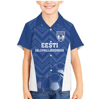 Custom Estonia Football Family Matching Mermaid Dress and Hawaiian Shirt Eesti Jalgpallikoondis