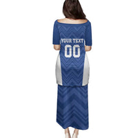 Custom Estonia Football Family Matching Puletasi and Hawaiian Shirt Eesti Jalgpallikoondis