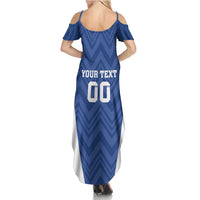 Custom Estonia Football Family Matching Summer Maxi Dress and Hawaiian Shirt Eesti Jalgpallikoondis