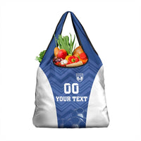 Custom Estonia Football Grocery Bag Eesti Jalgpallikoondis