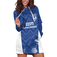 Custom Estonia Football Hoodie Dress Eesti Jalgpallikoondis