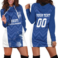 Custom Estonia Football Hoodie Dress Eesti Jalgpallikoondis