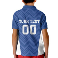 Custom Estonia Football Kid Polo Shirt Eesti Jalgpallikoondis