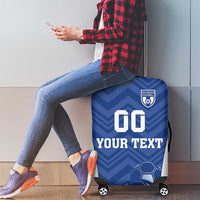Custom Estonia Football Luggage Cover Eesti Jalgpallikoondis