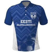 Custom Estonia Football Polo Shirt Eesti Jalgpallikoondis