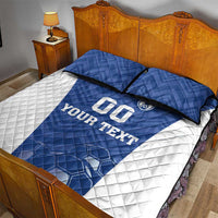 Custom Estonia Football Quilt Bed Set Eesti Jalgpallikoondis