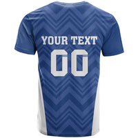 Custom Estonia Football T Shirt Eesti Jalgpallikoondis