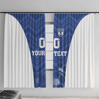 Custom Estonia Football Window Curtain Eesti Jalgpallikoondis