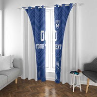 Custom Estonia Football Window Curtain Eesti Jalgpallikoondis