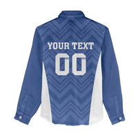 Custom Estonia Football Women Casual Shirt Eesti Jalgpallikoondis