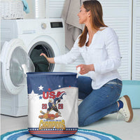 USA Ice Hockey Champions 2026 Laundry Basket American Eagle Victory Hockey Pride