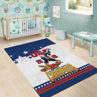 USA Ice Hockey Champions 2026 Area Rug American Eagle Victory Hockey Pride