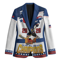 Custom USA Ice Hockey Champions 2026 Blazer American Eagle Victory Hockey Pride
