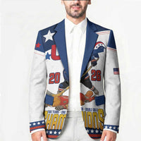 Custom USA Ice Hockey Champions 2026 Blazer American Eagle Victory Hockey Pride