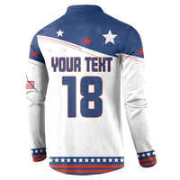 Custom USA Ice Hockey Champions 2026 Button Sweatshirt American Eagle Victory Hockey Pride