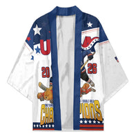 Custom USA Ice Hockey Champions 2026 Kimono American Eagle Victory Hockey Pride