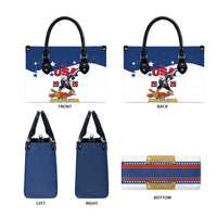 USA Ice Hockey Champions 2026 Leather Bag American Eagle Victory Hockey Pride