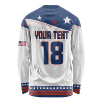 Custom USA Ice Hockey Champions 2026 Long Sleeve Shirt American Eagle Victory Hockey Pride