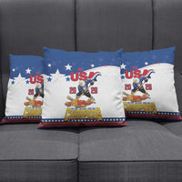 USA Ice Hockey Champions 2026 Pillow Cover American Eagle Victory Hockey Pride