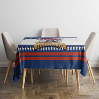 USA Ice Hockey Champions 2026 Tablecloth American Eagle Victory Hockey Pride