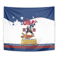 USA Ice Hockey Champions 2026 Tapestry American Eagle Victory Hockey Pride