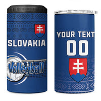 Custom Slovakia Volleyball 4 in 1 Can Cooler Tumbler Come On Repre