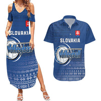 Custom Slovakia Volleyball Couples Matching Summer Maxi Dress and Hawaiian Shirt Come On Repre
