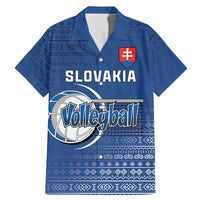 Custom Slovakia Volleyball Family Matching Mermaid Dress and Hawaiian Shirt Come On Repre