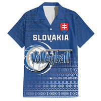 Custom Slovakia Volleyball Family Matching Short Sleeve Bodycon Dress and Hawaiian Shirt Come On Repre