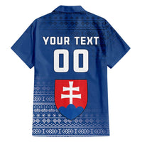 Custom Slovakia Volleyball Family Matching Short Sleeve Bodycon Dress and Hawaiian Shirt Come On Repre