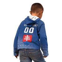 Custom Slovakia Volleyball Kid Hoodie Come On Repre
