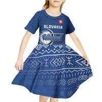 Custom Slovakia Volleyball Kid Short Sleeve Dress Come On Repre